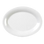 Thunder Group CR212W 12" W x 9" D White Melamine Oval Platter