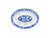 Thunder Group 2016DL 16" W x 11.63" D Melamine Blu Dragon Oval Platter