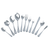 Thunder Group SLNP008 5" L Stainless Steel Oyster Fork