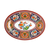 Thunder Group 2009TP 9" W x 6.63" D Melamine Peacock Oval Platter