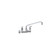 Component Hardware KL54-8014-MK 8" Centers Stainless Steel Compression Wall Mount Encore Faucet