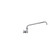 Component Hardware KL54-8014-MK 8" Centers Stainless Steel Compression Wall Mount Encore Faucet