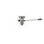 Component Hardware D15-7510-RM 3.5" Sink Opening Stainless Steel Top-Line Universal Lever Handle Waste Outlet