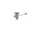 Component Hardware D15-7510-RM 3.5" Sink Opening Stainless Steel Top-Line Universal Lever Handle Waste Outlet