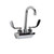 Component Hardware KL45-4000-RE4 4" Centers Stainless Steel Gooseneck Spout Compression Wall Mount Encore Faucet