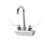 Component Hardware KL45-4000-RE4 4" Centers Stainless Steel Gooseneck Spout Compression Wall Mount Encore Faucet