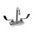 Component Hardware KL45-4000-RE4 4" Centers Stainless Steel Gooseneck Spout Compression Wall Mount Encore Faucet