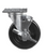 Component Hardware CMP4-5BBB 5" Dia. Black Polyolefin Wheel Swivel Medium Duty Plate Caster
