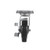 Component Hardware CMP4-5BBB 5" Dia. Black Polyolefin Wheel Swivel Medium Duty Plate Caster