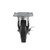 Component Hardware CMP4-5BBB 5" Dia. Black Polyolefin Wheel Swivel Medium Duty Plate Caster