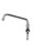 Component Hardware KL55-7008-SE1 8" Stainless Steel Swing Spout Pre-Rinse Add-On Faucet