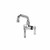 Component Hardware KL55-7006SE1Z 6" Stainless Steel Swing Spout Pre-Rinse Add-On Faucet