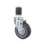 Component Hardware CMS1-4PPB 4" Dia. Blue Polyurethane Wheel Swivel Medium Duty Expanding Stem Caster