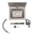 Component Hardware KE25-B031-CB1 14" Wide x 5.5" Deep Bowl Stainless Steel Wall Mount 1.5 GPM Encore Intelli-Flo EZ-Electronic Wash Station