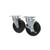 Component Hardware CSTPK-5PSP 5" Dia. Black Polyolefin Plate Caster