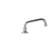 Component Hardware KL72-9016 16" Stainless Steel Wall Mount Encore Spout Base