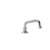 Component Hardware KL72-9016 16" Stainless Steel Wall Mount Encore Spout Base
