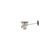 Component Hardware DBN-8000 3.5" Sink Opening Stainless Steel Capped Overflow Encore Universal Rotary Waste Outlet