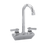 Component Hardware KL45-4102-RE1 4" Centers Stainless Steel Gooseneck Spout Ceramic Wall Mount Encore Faucet