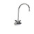 Component Hardware KL45-4001-SE1 4" Centers Stainless Steel Gooseneck Spout Compression Wall Mount Encore Faucet