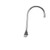 Component Hardware KL45-4001-SE1 4" Centers Stainless Steel Gooseneck Spout Compression Wall Mount Encore Faucet
