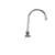 Component Hardware KL45-4102-RE4 4" Centers Stainless Steel Gooseneck Spout Ceramic Wall Mount Encore Faucet