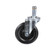 Component Hardware C99-1050 5" Dia. Black Polyolefin Swivel Medium Duty Shelving Caster