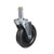 Component Hardware C99-1050 5" Dia. Black Polyolefin Swivel Medium Duty Shelving Caster
