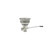 Component Hardware D63-4160 6.5" Sink Opening Nickel Plated Bronze Encore Twist Handle Waste Outlet
