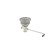 Component Hardware D63-4160 6.5" Sink Opening Nickel Plated Bronze Encore Twist Handle Waste Outlet