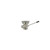 Component Hardware D15-7510 3.5" Sink Opening Stainless Steel Top-Line Universal Lever Handle Waste Outlet