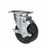 Component Hardware CMP1-5KBN 5" Dia. Black Rubber Plate Caster