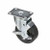 Component Hardware CMP1-5KBN 5" Dia. Black Rubber Plate Caster