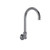 Component Hardware KL72-9002-R 6" Stainless Steel Gooseneck Spout Wall Mount Encore Spout Base