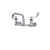 Component Hardware KL54-8008-SE4 8" Centers Stainless Steel Compression Wall Mount Encore Faucet