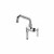 Component Hardware KL55-7010SE1Z 10" Stainless Steel Swing Spout Pre-Rinse Add-On Faucet