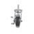 Component Hardware CMT1-5PBB 5" Dia. Blue Polyurethane Wheel Swivel Side Brake Medium Duty Threaded Stem Caster