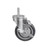Component Hardware CMT1-5PBB 5" Dia. Blue Polyurethane Wheel Swivel Side Brake Medium Duty Threaded Stem Caster