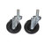 Component Hardware CSTPK-5PRS 5" Dia. Black Polyolefin Wheel Swivel Ring Stem Caster Pack
