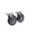 Component Hardware CSTPK-5PUSP 5" Dia. Blue Polyurethane Swivel Plate Caster Pack