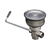 Component Hardware D63-4151 6.5" Sink Opening Nickel Plated Bronze Encore Twist Handle Waste Outlet