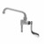 Component Hardware KL55-7012-SE4 12" Stainless Steel Swing Spout Pre-Rinse Add-On Faucet