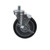 Component Hardware CMT5-5PBB 5" Dia. Blue Polyurethane Wheel Swivel Medium Duty Threaded Stem Caster