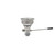 Component Hardware D23-4161 6.5" Sink Opening Nickel Plated Cast Bronze Box Pattern Encore Lever Handle Drain with Overflow Outlet