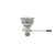 Component Hardware D23-4161 6.5" Sink Opening Nickel Plated Cast Bronze Box Pattern Encore Lever Handle Drain with Overflow Outlet