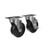 Component Hardware CSTPK-4PSP 4" Dia. Black Polyolefin Plate Caster Pack