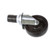 Component Hardware CMS3-4BPN 4" Dia. Black Polyolefin Stem Caster