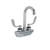 Component Hardware KL45-4100-SE4 4" Centers Stainless Steel Gooseneck Spout Ceramic Wall Mount Encore Faucet