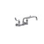 Component Hardware KL54-8012-SE4 8" Centers Stainless Steel Compression Wall Mount Encore Faucet