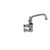 Component Hardware KL54-8106-SE1 8" Centers Stainless Steel Ceramic Wall Mount Encore Faucet